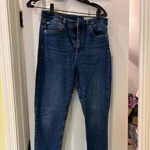 Rag & Bone Skinny jeans with frayed hem, Size 29